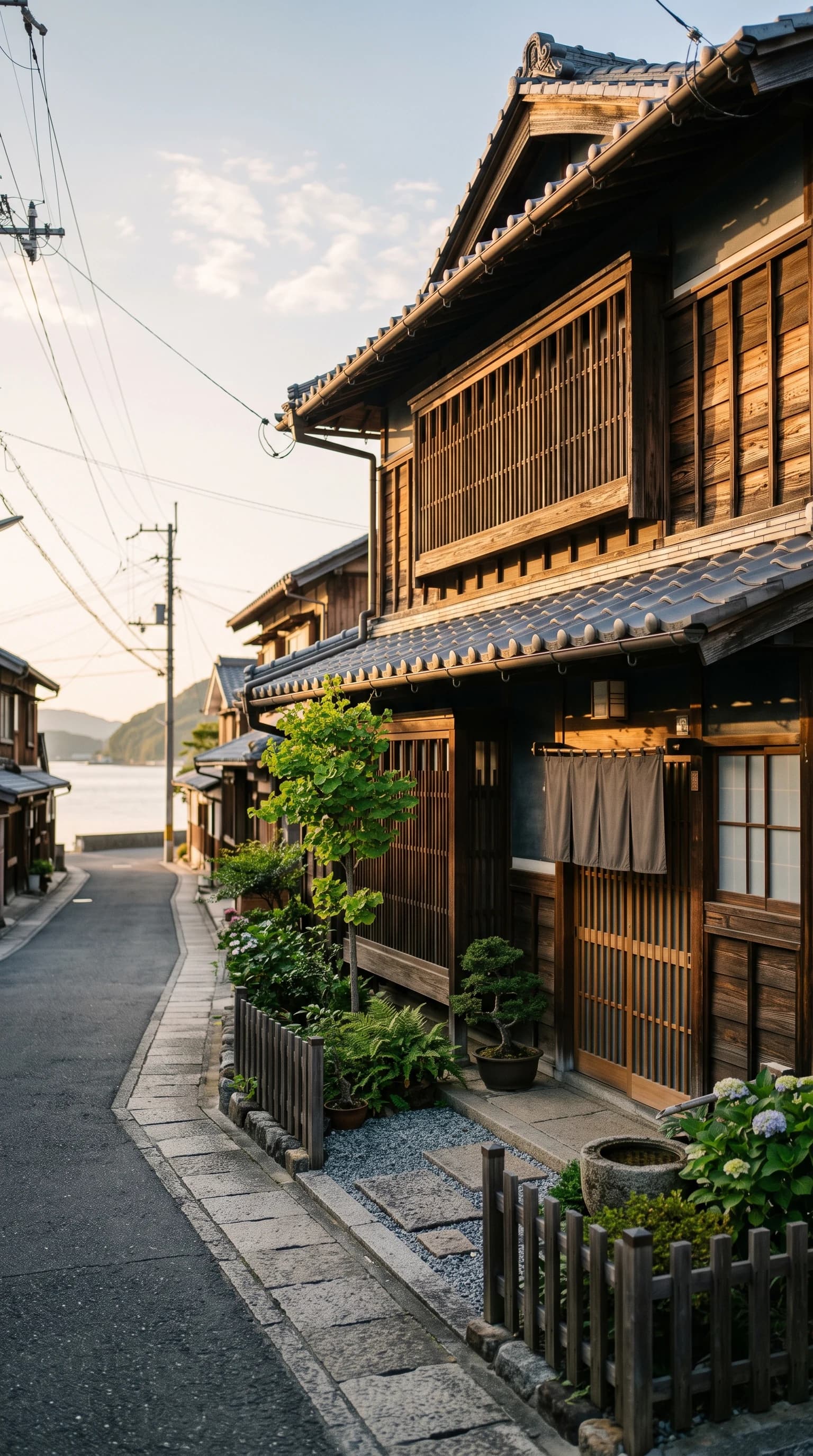香川県坂出の海沿いに佇む日本家屋